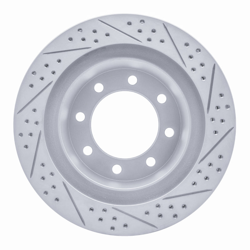 R1 03-08 Dodge Ram 4000 (Mexico) Rear Left Drilled & Slotted Geo-Carbon Rotor