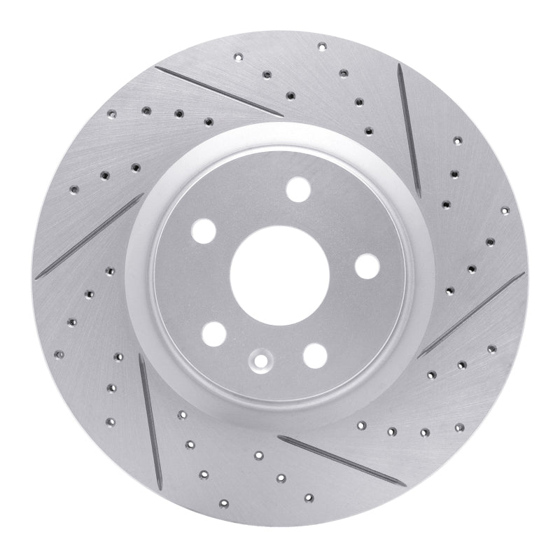R1 13-19 Buick Regal Front Right Drilled & Slotted Geo-Carbon Rotor