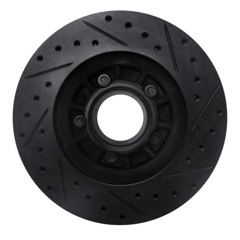 R1 1995-1997 Ford Ranger (USA/Canada) Front Left Drilled & Slotted Black Brake Rotor