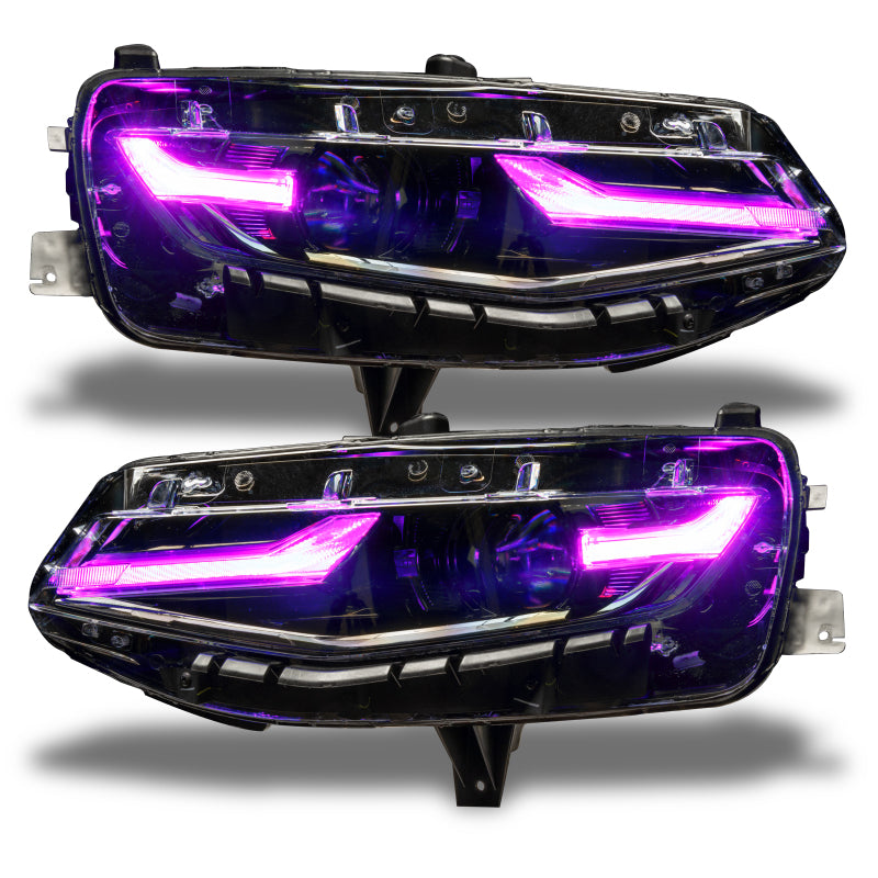 Oracle 19-21 Chevy Camaro LS/LT RGB+A Headlight DRL Kit - ColorSHIFT w/o Controller