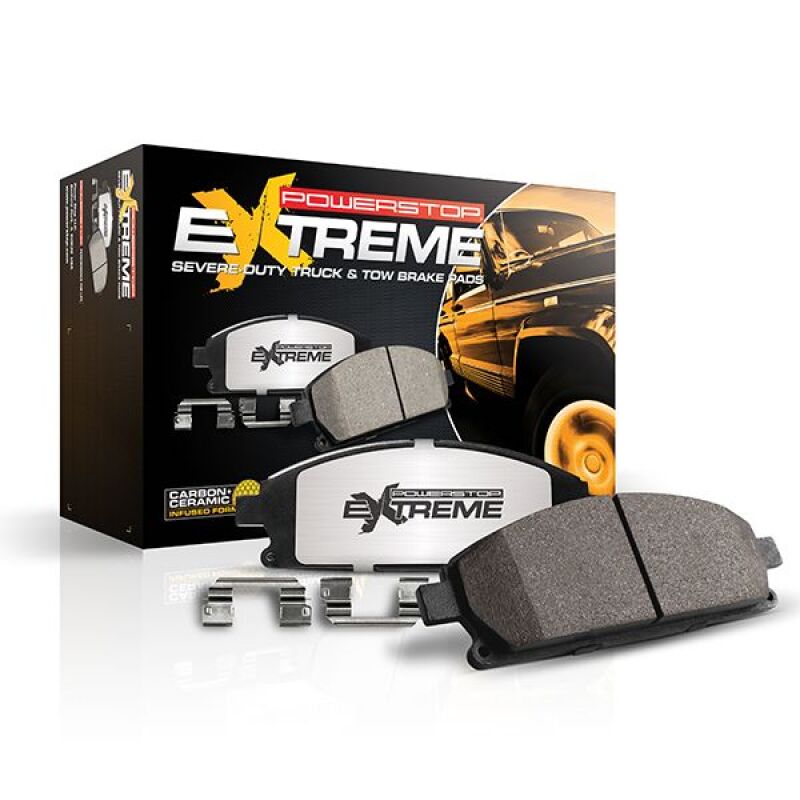 Power Stop 18-23 Ford F-53 Motorhome Chassis Rear Z36 Truck & Tow Brake Pad w/Hardware
