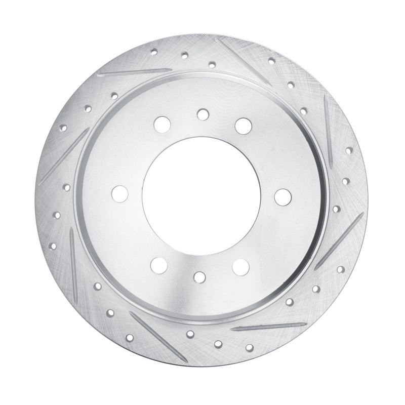 R1 78-82 Nissan 720 DATSUN Front Right Drilled & Slotted Silver Brake Rotor