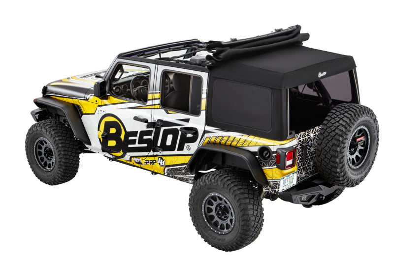Bestop 18-26 Jeep Wrangler JL 4-Door Supertop Ultra (Premium Black Twill)