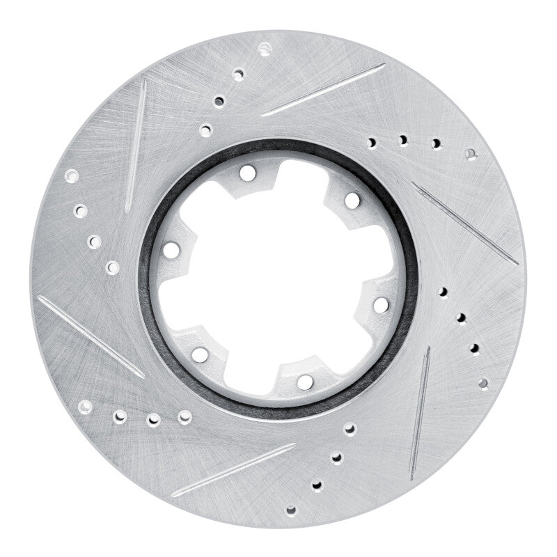 R1 02-24 Nissan NV350 UrVan (Mexico) Front Right Drilled & Slotted Silver Brake Rotor