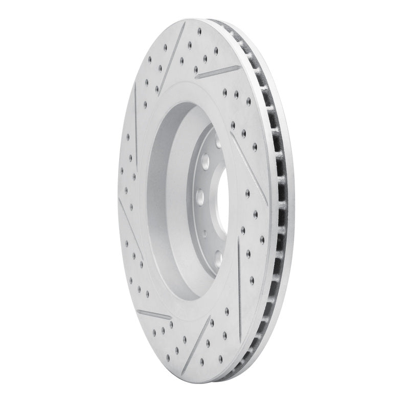 R1 06-25 Audi RS Q3 (Mexico) Rear Right Drilled & Slotted Geo-Carbon Rotor