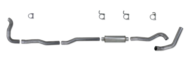 Diamond Eye KIT 4in CLAMP Turbo Back SGL AL: 89-93 DODGE CUMMINS 5.9L