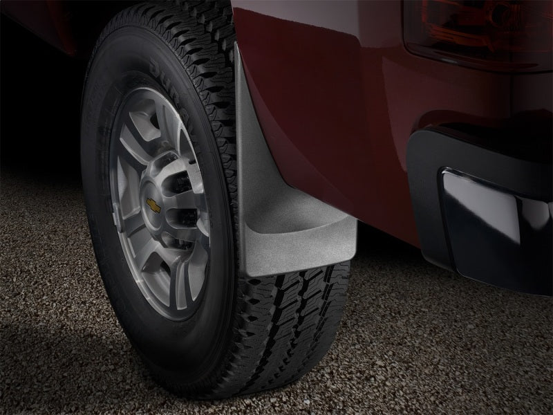 WeatherTech 07-13 Chevrolet Silverado No Drill Mudflaps - Black