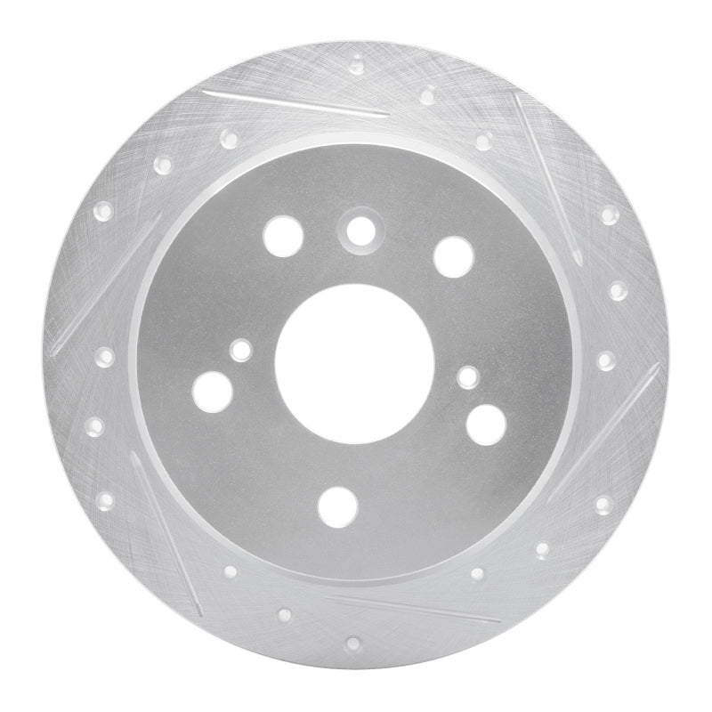 DFC 02-08 Lexus ES300 Rear Right Drilled & Slotted Silver Brake Rotor