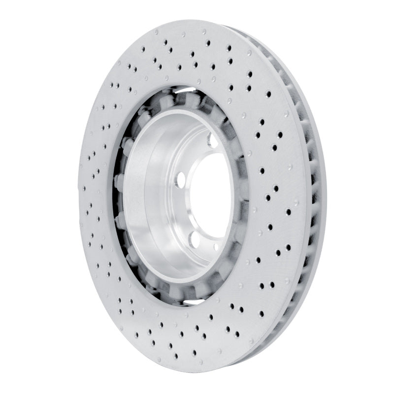 R1 13-19 Porsche 911 Left Rear Drilled Carbon Alloy GeoMET Rotor