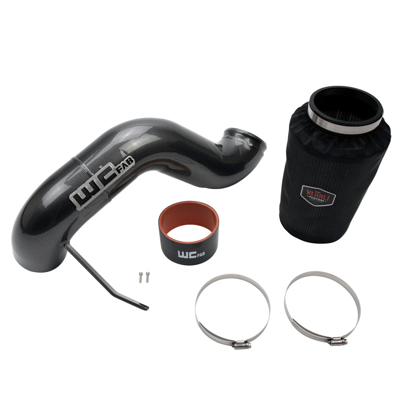 Wehrli 03-07 Cummins 5.9L 4in Intake Kit - Gun Metal