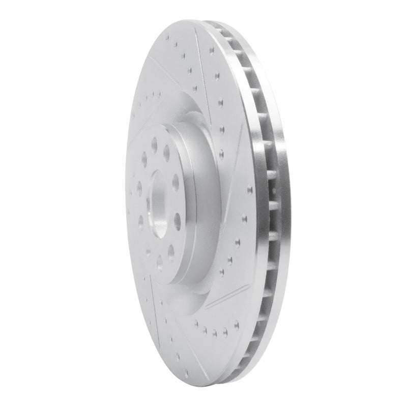 DFC 06-13 Audi S3 (Mexico) Front Right Drilled & Slotted Silver Brake Rotor