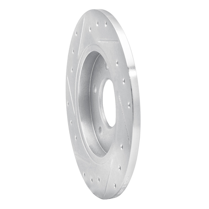 R1 94-99 Buick Regal Rear Right Drilled & Slotted Silver Brake Rotor