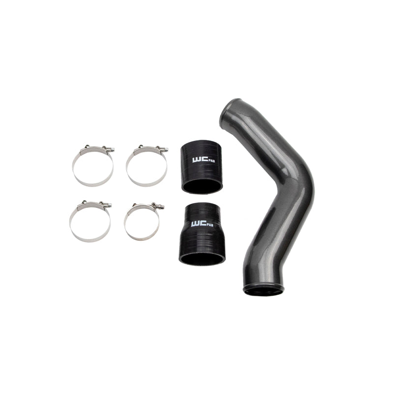 Wehrli 13-18 Cummins 6.7L Driver Side 3.5in Intercooler Pipe - Candy Teal