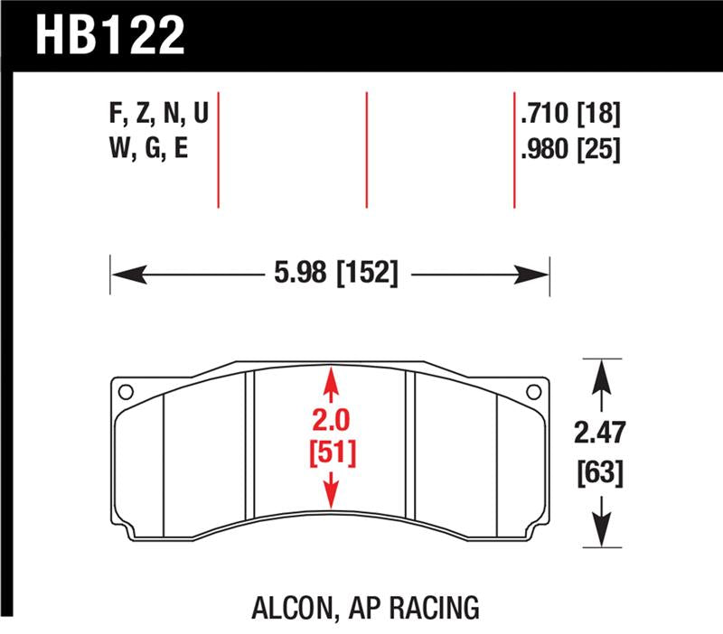 Hawk Stoptech ST-60 Caliper Blue 9012 Race Brake Pads