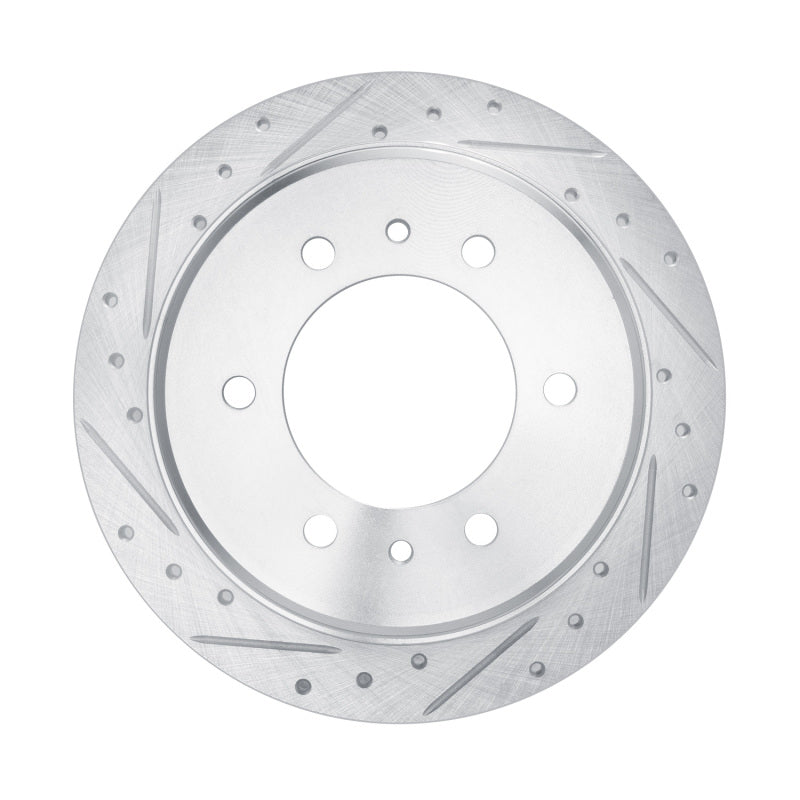 R1 80-82 Nissan 720 DATSUN Front Left Drilled & Slotted Silver Brake Rotor