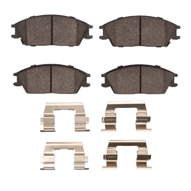 R1 87-06 Dodge Verna (Mexico) Front Ceramic Brake Pads & Hardware Kit