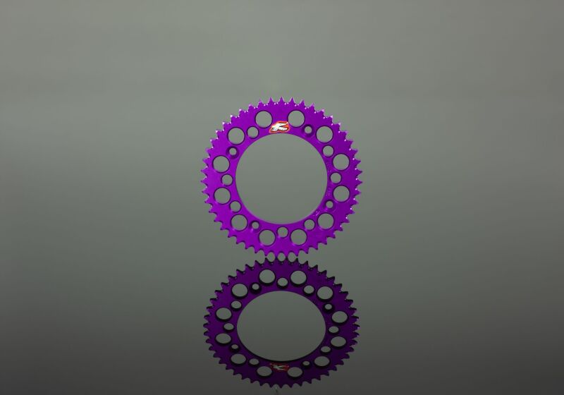 Renthal 04-24 KTM 85 SX/ Husq TC85/GasGas MC85 Rear Grooved Sprocket - Purple 428-47P Teeth
