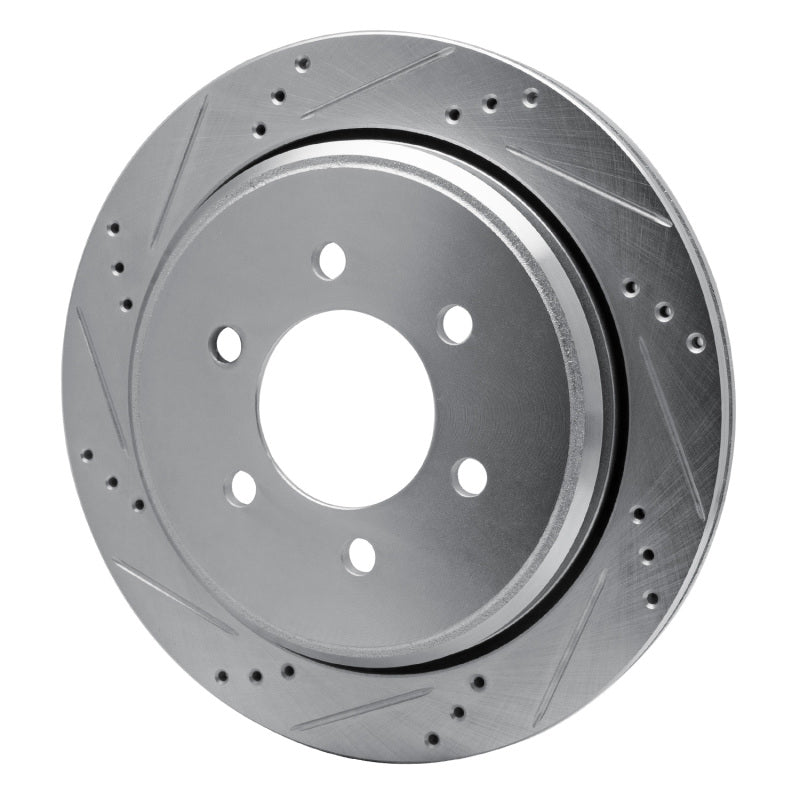 DFC 02-06 Ford Expedition Rear Left Drilled & Slotted Silver Brake Rotor