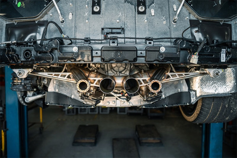 Corsa 23-25 Chevrolet Corvette C8 Z06 3in Valved Cat-Back Exhaust Muffler Delete Track Systemw/o Tip