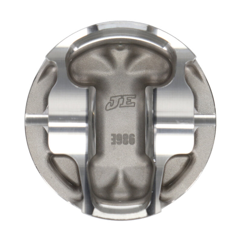 JE Pistons - Set of 4 Mitsubishi 4B11T 88.0mm Bore -8.2 Dish Asymmetrical FSR Pistons - Set of 4