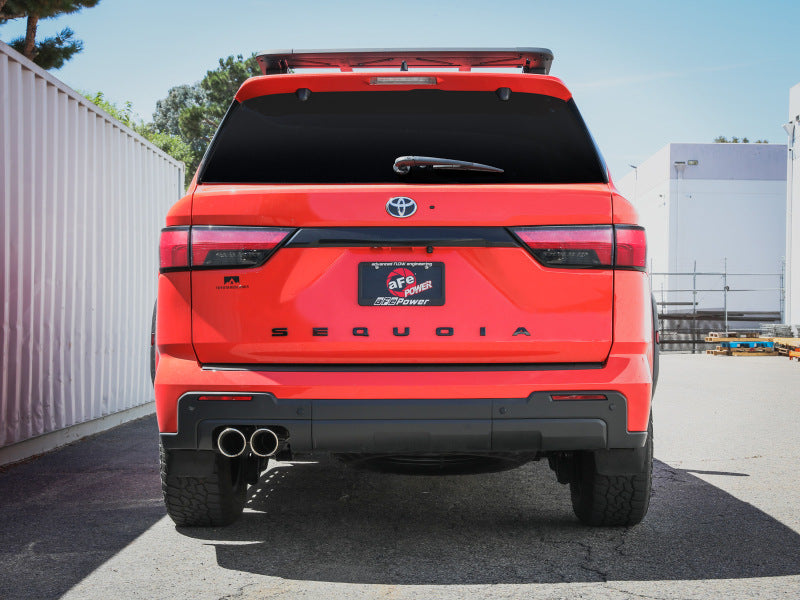aFe 23-24 Toyota Sequoia V6 3.4L Vulcan Series 2-1/2in to 3in 304 SS Cat-Back Exhaust w/Polished Tip