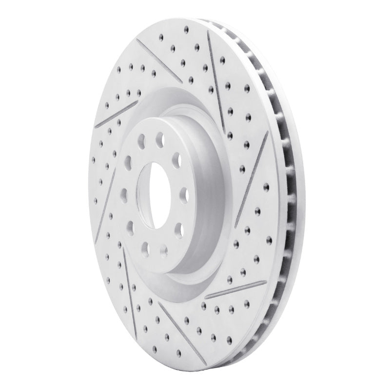 R1 06-13 Audi S3 (Mexico) Front Right Drilled & Slotted Geo-Carbon Rotor