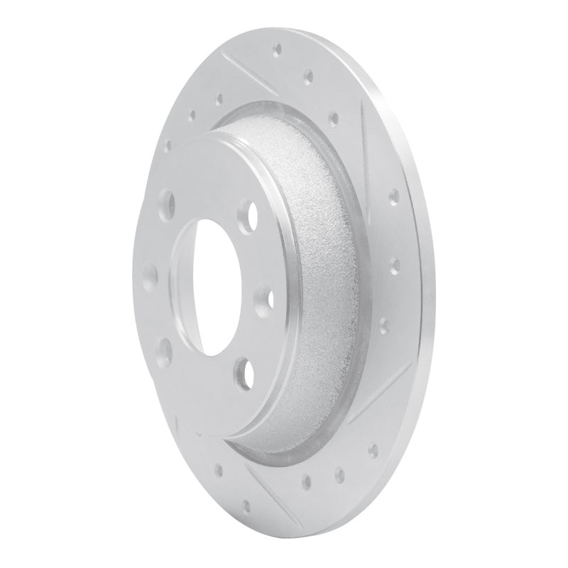 DFC 86-98 Saab 9000/900 Rear Right Drilled & Slotted Silver Brake Rotor