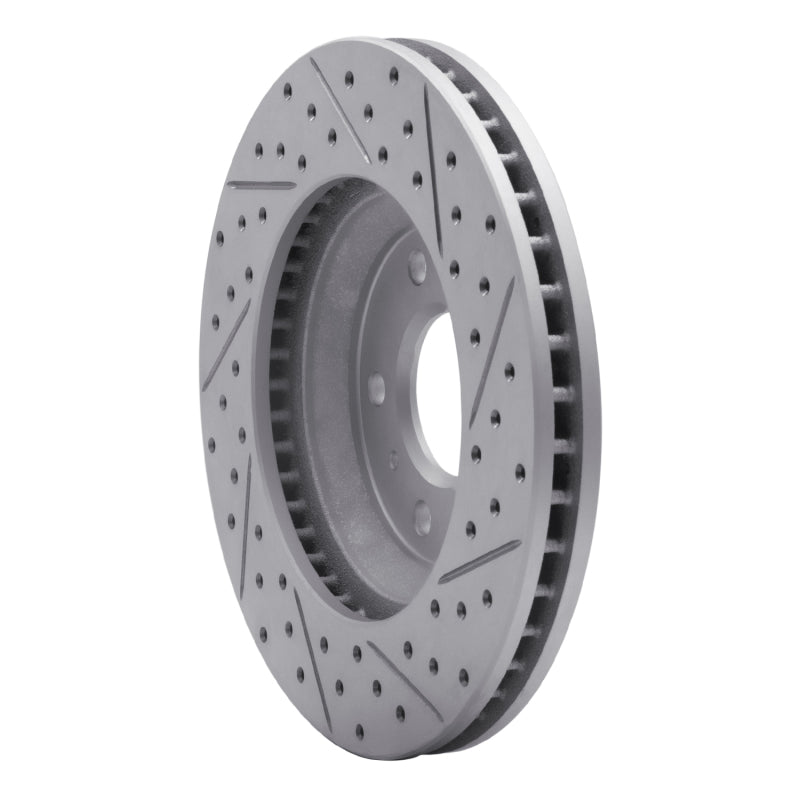 R1 06-16 Buick Lucerne Front Left Drilled & Slotted Geo-Carbon Rotor