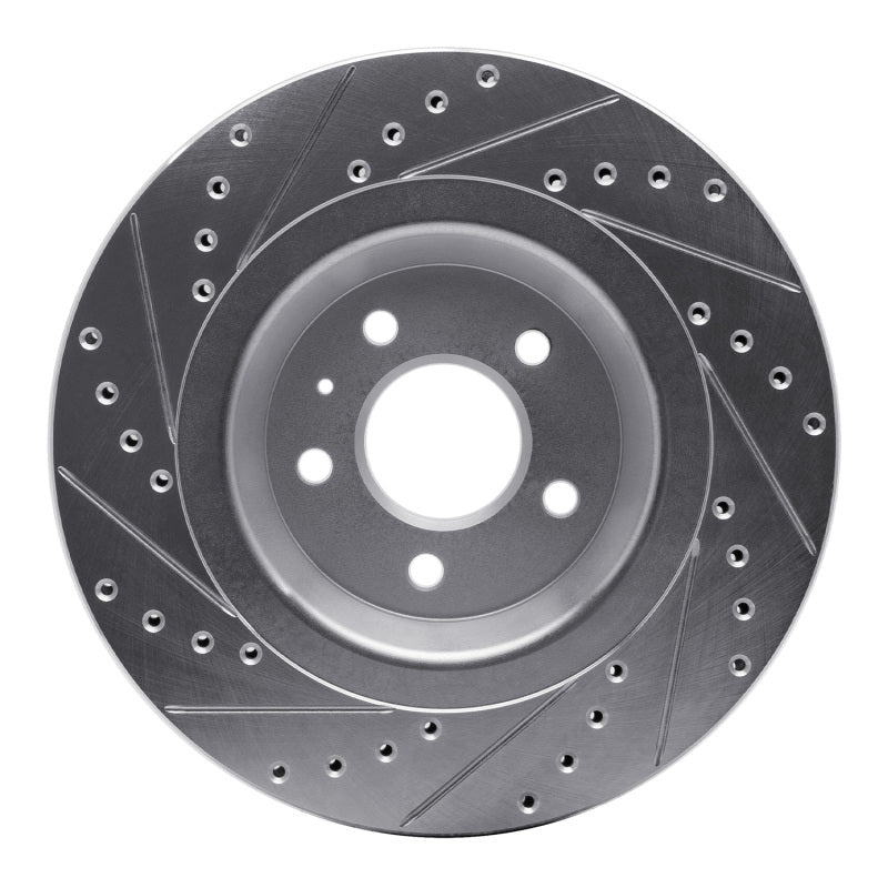 DFC 08-25 Audi Q5 Sportback Rear Right Drilled & Slotted Silver Brake Rotor