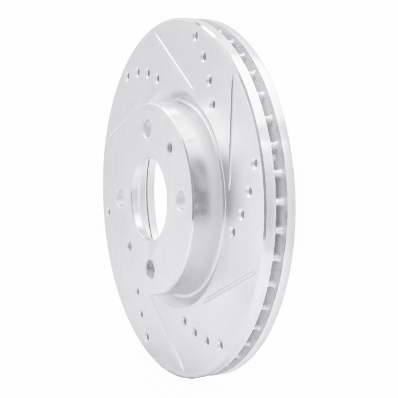 DFC 98-10 Dodge Atos (Mexico) Front Right Drilled & Slotted Silver Brake Rotor
