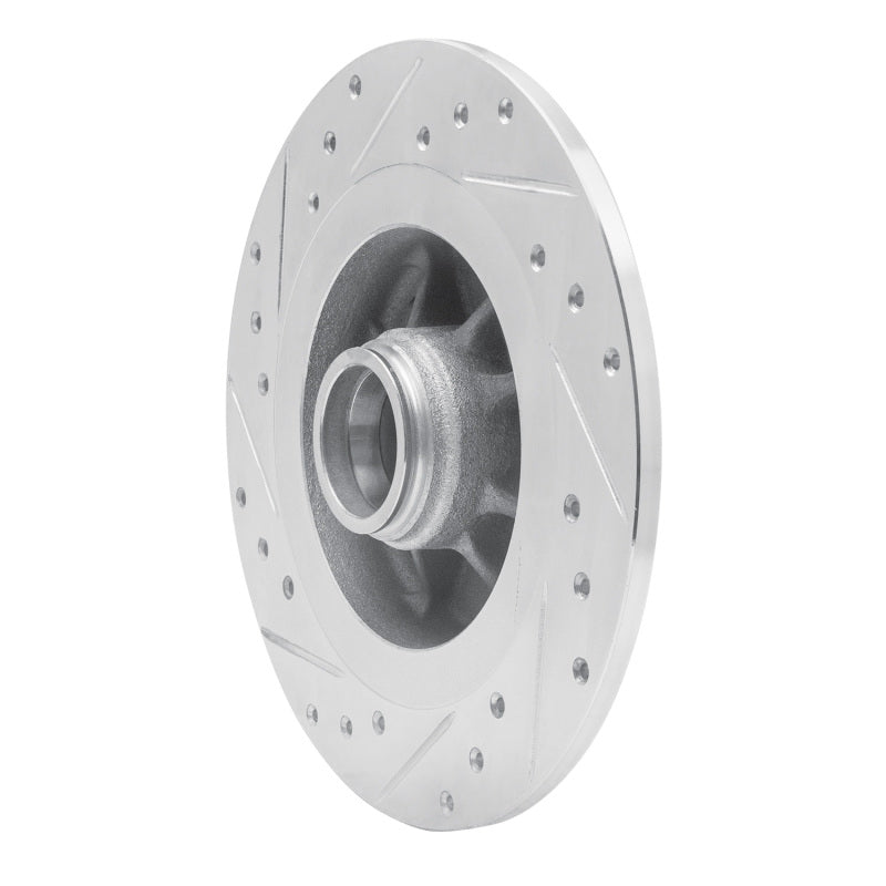 DFC 84-87 Nissan Maxima Rear Right Drilled & Slotted Silver Brake Rotor