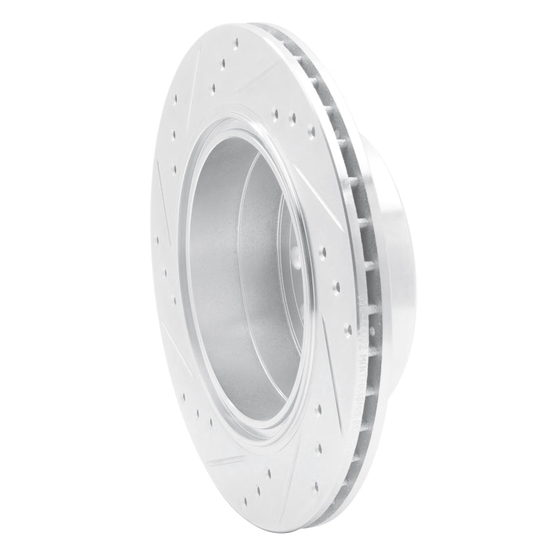 R1 01-01 Cadillac CATERA Rear Right Drilled & Slotted Silver Brake Rotor