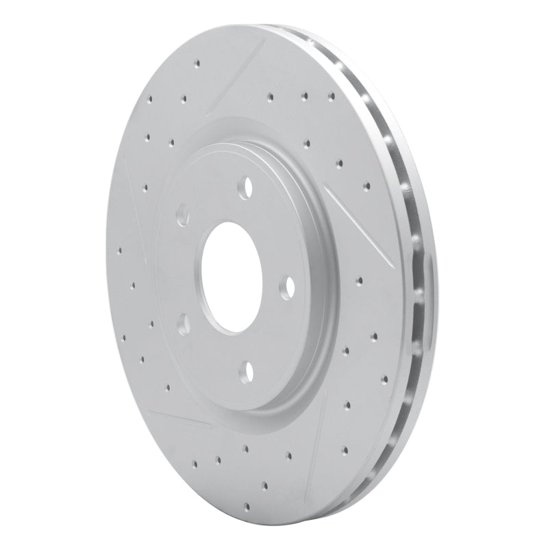 R1 12-25 Chrysler Pacifica Front Right Drilled & Slotted Geo-Carbon Rotor