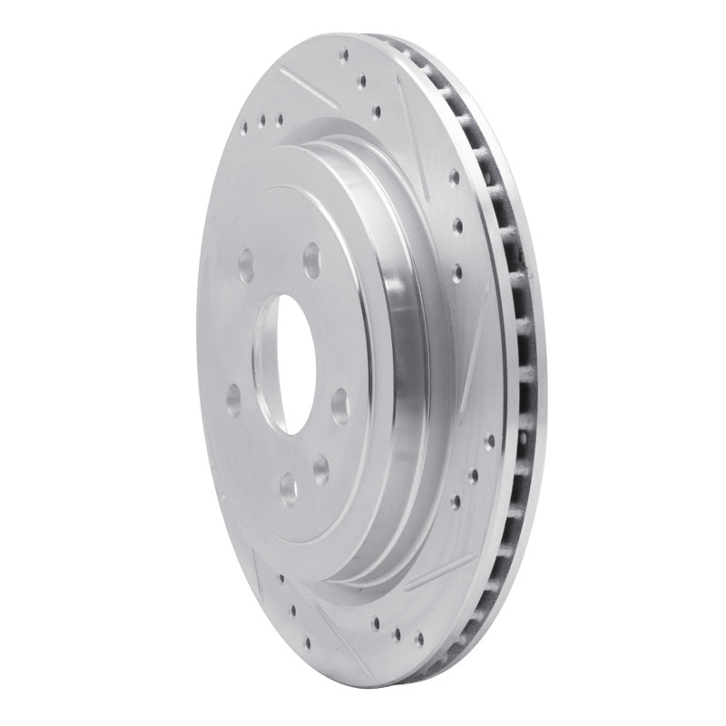 DFC 08-19 Cadillac CTS Rear Right Drilled & Slotted Silver Brake Rotor