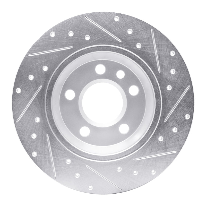 DFC 01-03 Volkswagen EuroVan Rear Left Drilled & Slotted Silver Brake Rotor