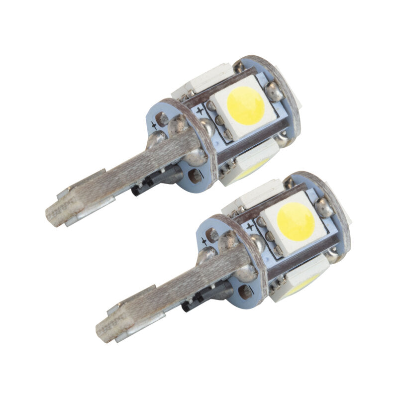 Oracle T10 5 LED 3 Chip SMD Bulbs (Pair) - Cool White