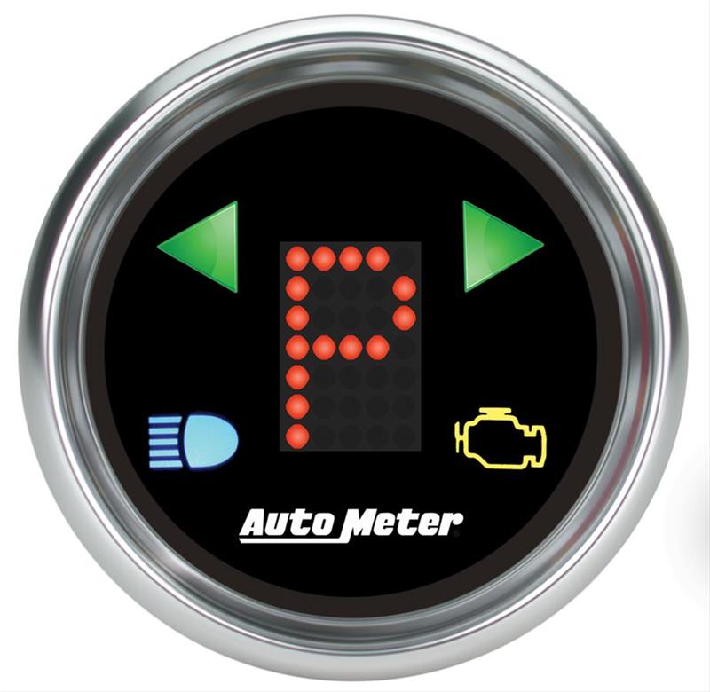 Autometer Ultra-Lite 2-1/16in (P/R/N/D/L/OD/O/5/4/3/2/1) Digital Gear Position Gauge