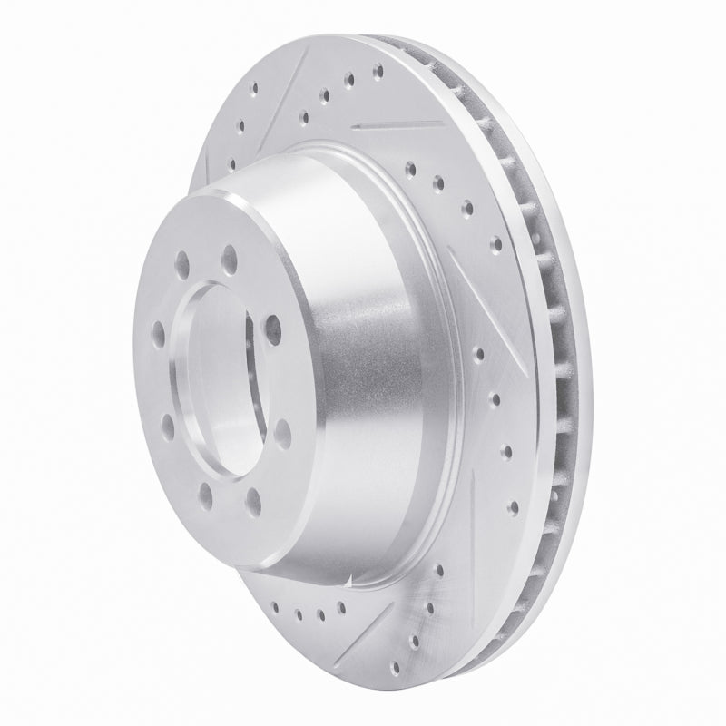 R1 75-94 Ford E-350 Econoline Club Wagon Front Left Drilled & Slotted Silver Brake Rotor