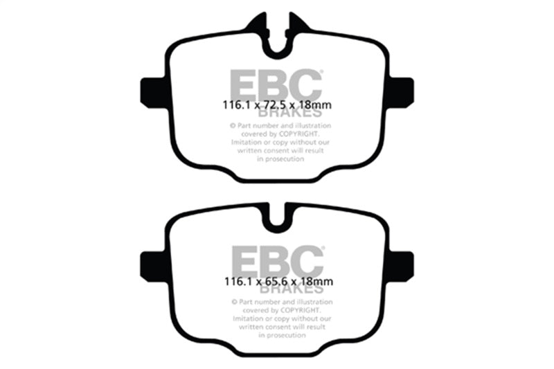 EBC 2018+ BMW X3 G01 3.0T (M40i) Greenstuff Rear Brake Pads