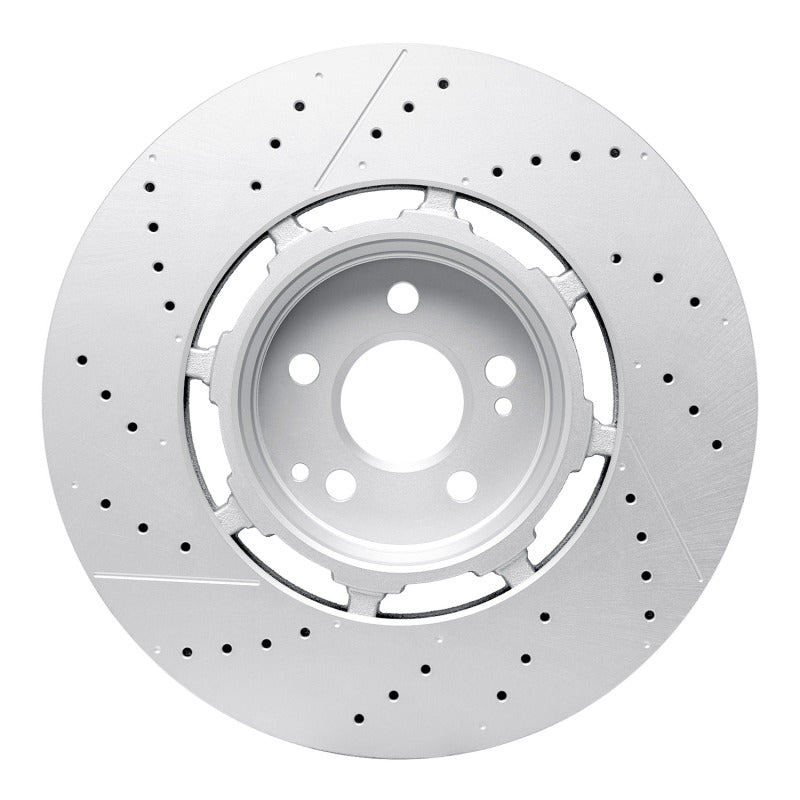 R1 21-25 Mercedes-Benz Gls63 AMG Rear Drilled & Slotted Geo-Carbon Series Rotor