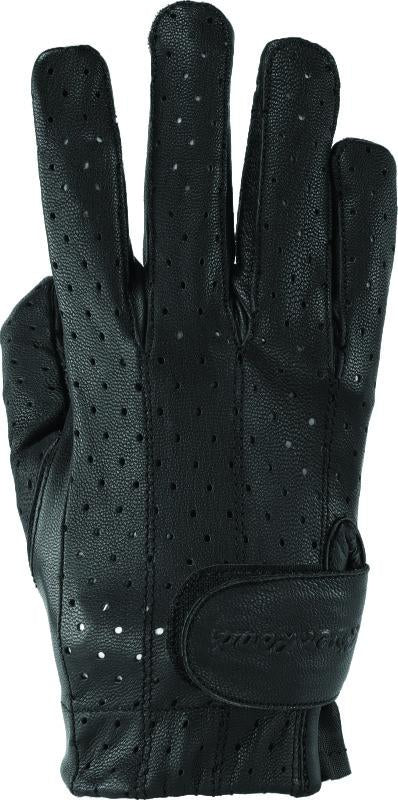 Kuryakyn Leather By River Road Tucson Leather Perforated Gloves Black Womens - 2XL