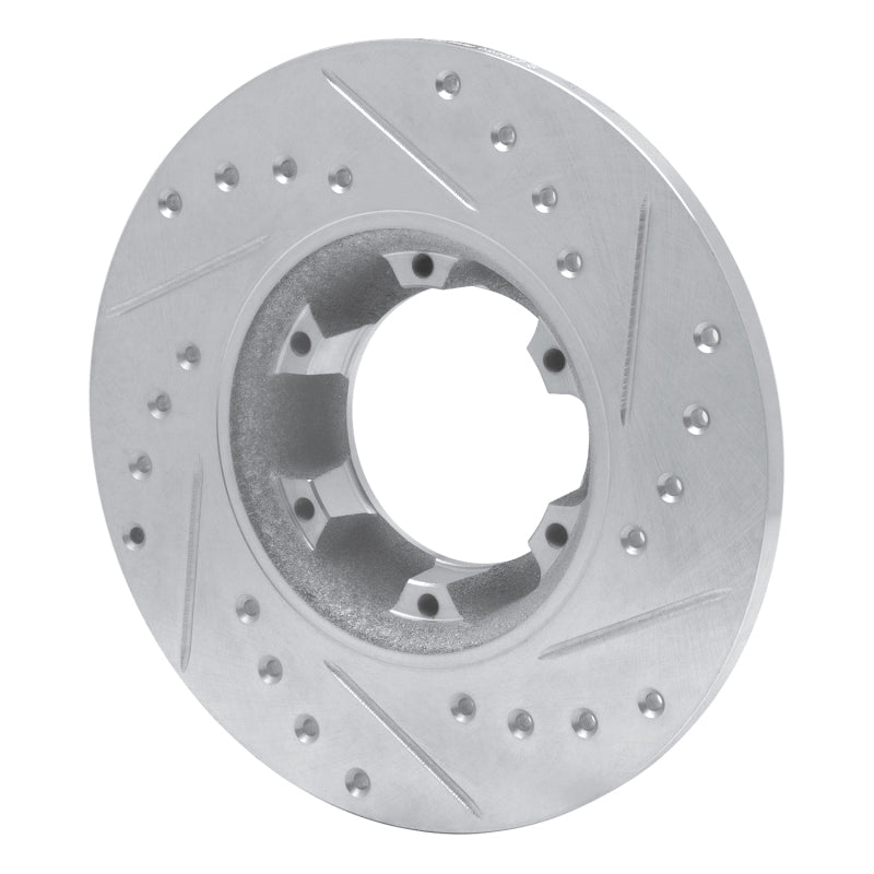 R1 71-83 Renault Lecar Front Left Rear Left Drilled & Slotted Silver Brake Rotor