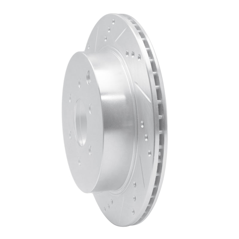 DFC 05-12 Nissan Pathfinder Rear Left Drilled & Slotted Silver Brake Rotor