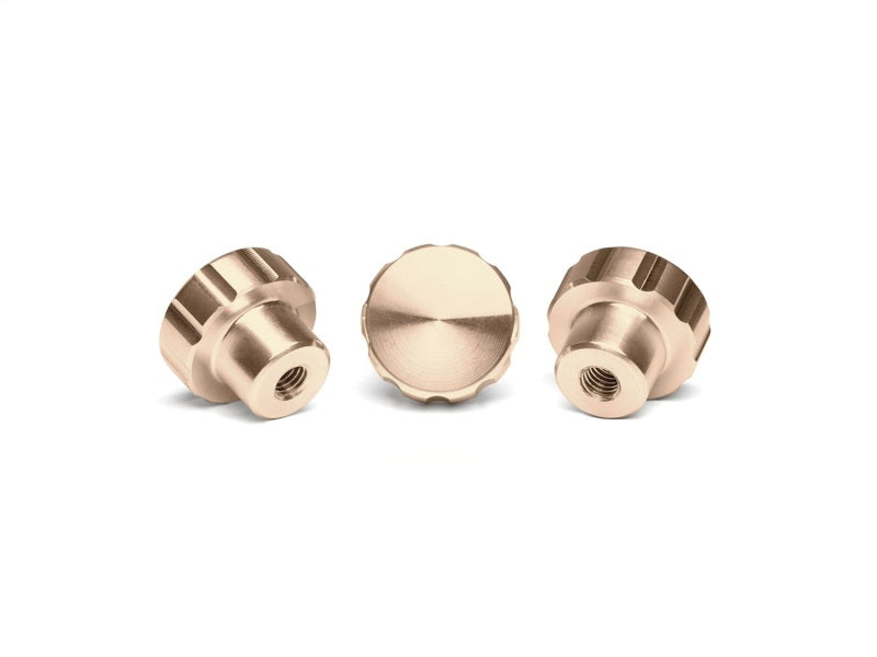 WeatherTech CupFone & CupFone XL w/ Hand Sanitizer Billet Knobs - Rose Gold (3 Pack)