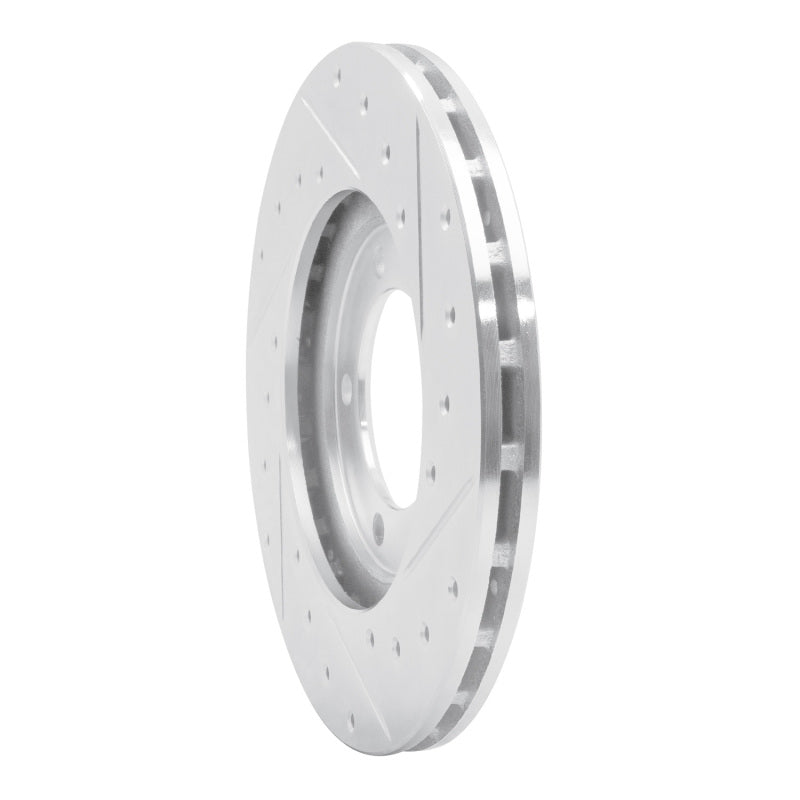 DFC 79-83 Toyota Pickup Front Left Drilled & Slotted Silver Brake Rotor