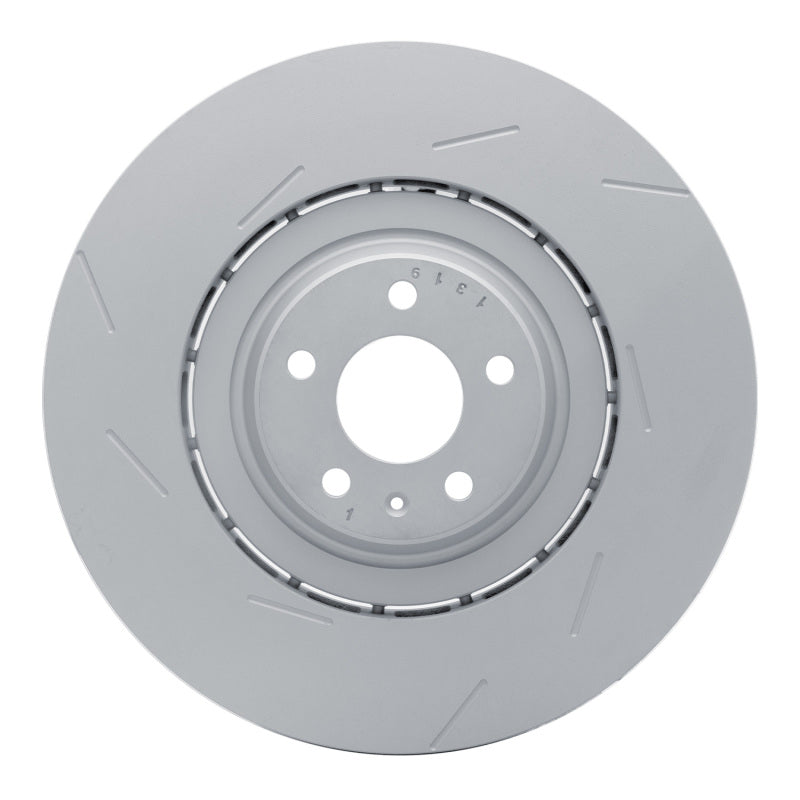 R1 17-18 Porsche Macan Left Front Slotted Carbon Alloy GeoMET Rotor