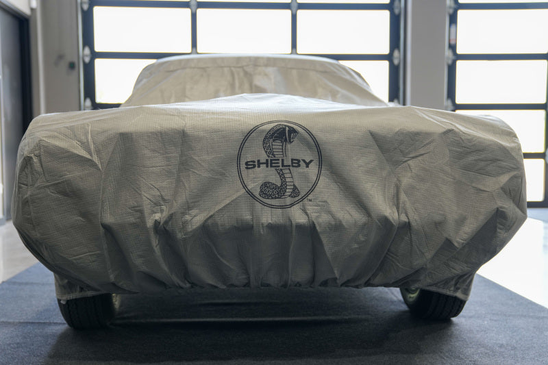 Covercraft 67-68 Ford Mustang Custom 5-Layer Indoor Car Cover With Black Shelby Snake Medallion Logo