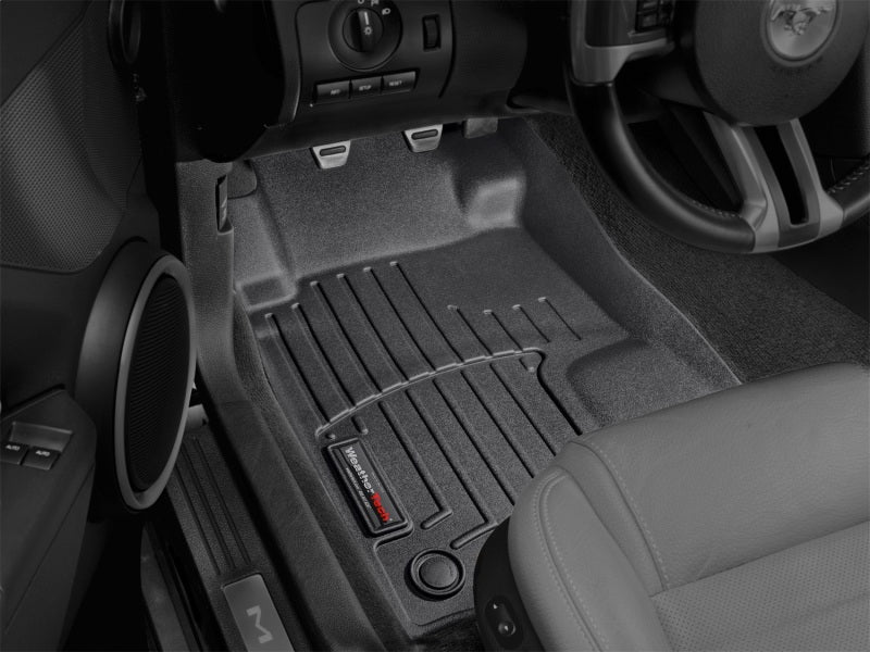 WeatherTech 12-13 Ford Mustang Front FloorLiner - Black