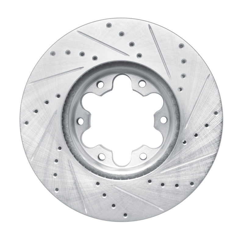 R1 20-25 Ford Transit-150 Front Left Drilled & Slotted Silver Brake Rotor