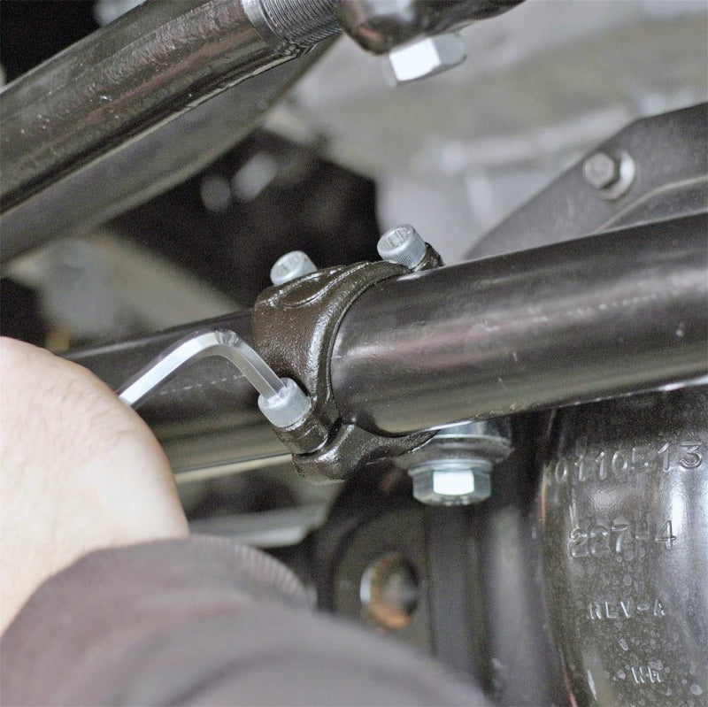 RockJock JL/JT Currectlync Steering System Forged Drag Link 42mm Tie Rod Tube w/Stabilizer Brackets